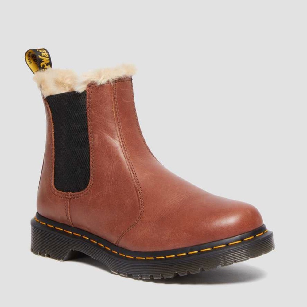 2976 LEONORE WOMEN'S FAUX FUR-LINED CHELSEA BOOTS